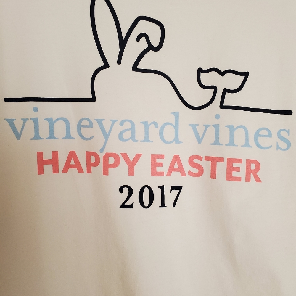 Vineyard vines LS Men's Easter Whale Tee